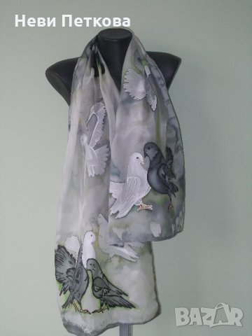 ТРЕПЕТИ В ИЗУМРУДЕНО ЗЕЛЕНО, снимка 3 - Шалове - 30865836