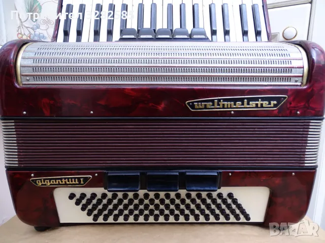 Акордеон Велтмайстер Гигантили 80 баса, снимка 6 - Акордеони - 48663848