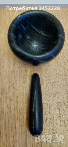 хаван с чукало мрамор за ценители отлично , снимка 3 - Антикварни и старинни предмети - 52368669