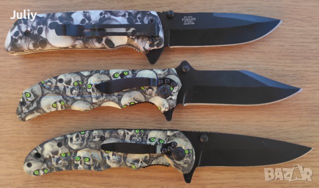 Сгъваем нож /черепи/ 3 модела, снимка 2 - Ножове - 36826522