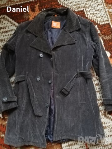 Джинсово дамско палто, снимка 1 - Палта, манта - 31889588