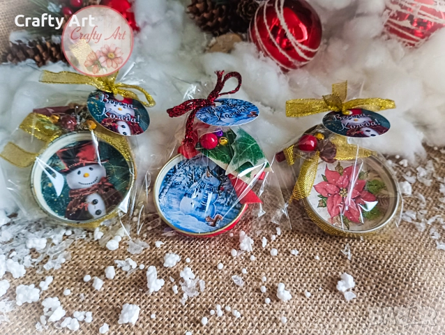 Коледни играчки за елха с късметче, снимка 4 - Коледни подаръци - 51956508