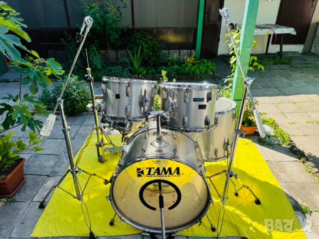 MADE IN JAPAN! 1979 TAMA IMPERIALSTAR пълен сет барабани и стойки!