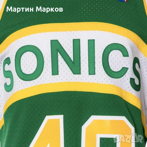Mitchell & Ness Swingman Jersey Seattle SuperSonics - Shawn Kemp 1994-95 Jersey , снимка 3 - Спортни дрехи, екипи - 56233997