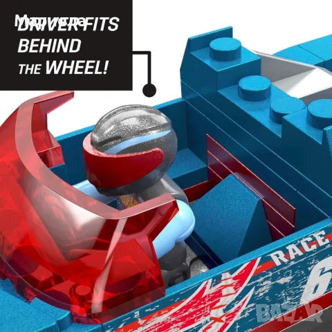 Игрален комплект Hot Wheels Monster Truck - Smash & Crash Race Ace, 85 части, снимка 6 - Конструктори - 47627509