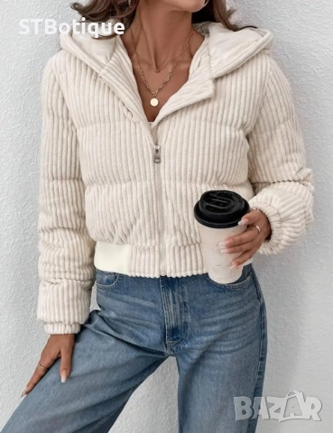 🌸 Елегантно Дамско Яке с Качулка – STBoutique 🌸, снимка 4 - Якета - 51935638