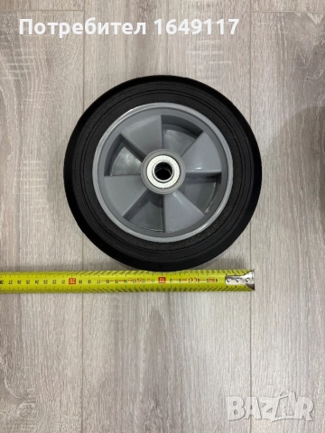2бр. нови колела за товарна/транспортна/багажна количка[Ф-200мм/Ф-16мм на оста], снимка 4 - Друго търговско оборудване - 52146575