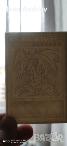 3D Принтирана карта на Red Eyes Black Dragon Yu-Gi-OH