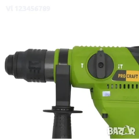 Pro Craft Електрически перфоратор със скорост 1100 об./мин, 8J,5300 удара/мин, снимка 5 - Бормашини - 52122203
