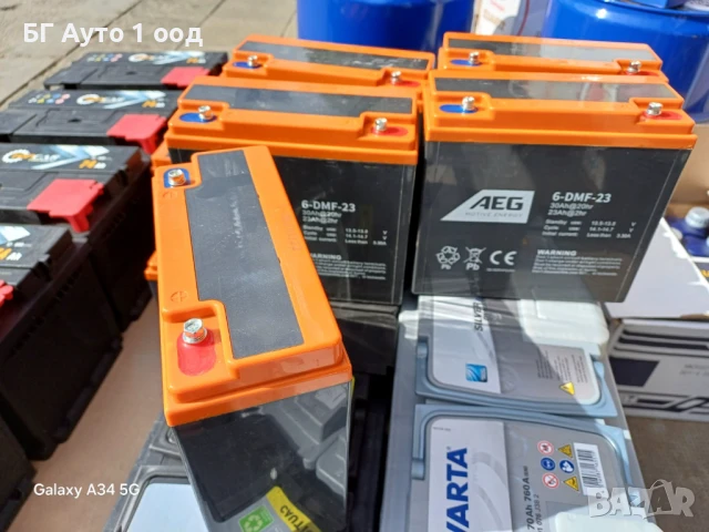 Тягов акумулатор за триколки 23 ампера AEG, снимка 5 - Части - 50461056