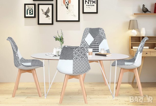 Висококачествени трапезни столове тип пачуърк МОДЕЛ 161, снимка 7 - Столове - 42106319