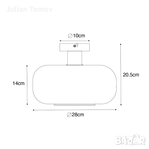 лампа за таван в стил арт деко , снимка 7 - Лампи за таван - 52802609