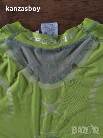  Adidas Men Techfit Preparation Funktionsshirt Slime - страхотна мъжка тениска, снимка 9 - Тениски - 34198884