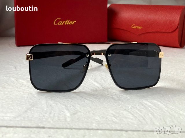 Cartier висок клас мъжки слънчеви очила с дървени дръжки, снимка 4 - Слънчеви и диоптрични очила - 42830684