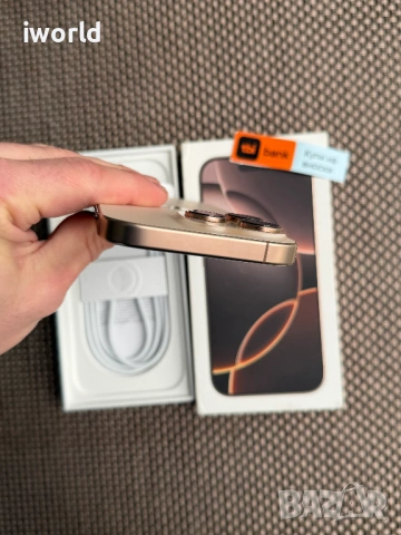100% Battery 🔋  iPhone 16 Pro Лизинг от 30€/мес Desert Titanium❗️128GB НОВ❗️, снимка 10 - Apple iPhone - 53984794