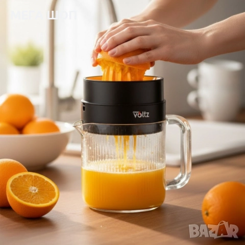 Електрическа цитрус преса 1.2L Oliver Voltz OV51164A – идеална за бързо приготвяне на пресен сок, снимка 3 - Друга електроника - 52696313