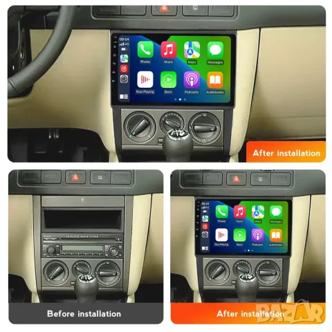 Мултимедия за Volkswagen Golf 4, MK 4 IV, 2002-2008, VW,Jetta MK4 Bora, Навигация, Carplay, Waze, снимка 2 - Аксесоари и консумативи - 56172938