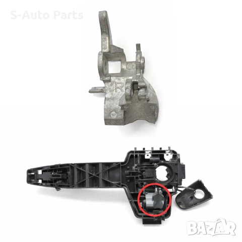 Елемент от основа за външна дръжка на Mercedes Vito W447 2014+ за предна дясна врата, снимка 3 - Части - 54148179