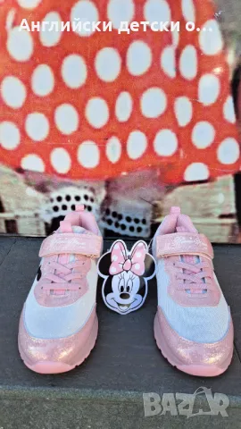 Английски детски светещи маратонки Мини Маус-Disney, снимка 7 - Детски маратонки - 49373124
