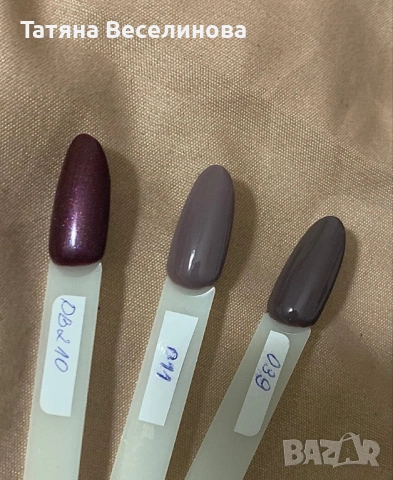 Три броя гел лак за нокти