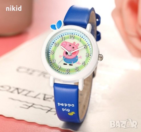 Пепа Пиг Джордж peppa pig детски ръчен часовник, снимка 3 - Детски - 29947760