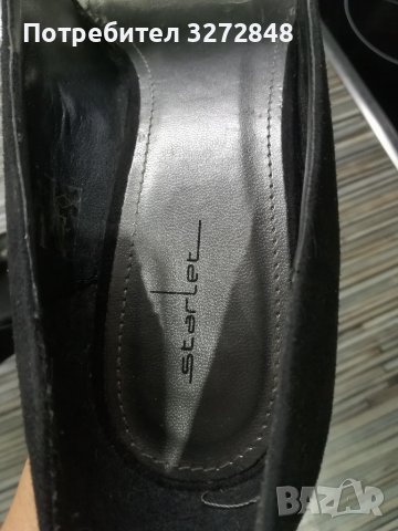 Дамски велурени обувки на висок ток Starlet, снимка 6 - Дамски обувки на ток - 37954534