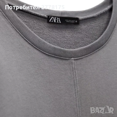 Zara памучна сива рокля, снимка 3 - Рокли - 53277002