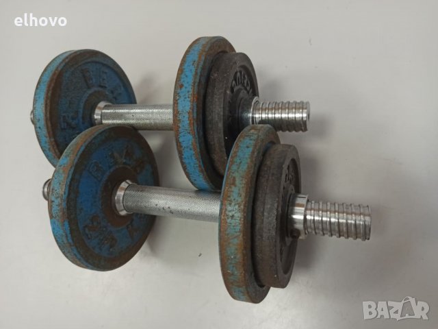Дъмбели 2x9.5кг , снимка 3 - Фитнес уреди - 31247997