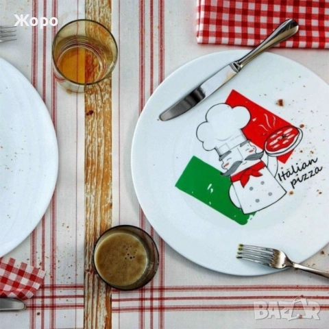 чиния за пица 33см - 6 броя - Bormioli Rocco Pizzachef