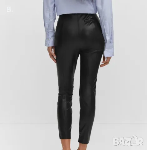 Кожен панталон slim, снимка 3 - Панталони - 49897454