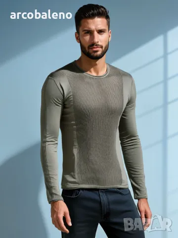 Мъжки пуловер, 2цвята , снимка 2 - Пуловери - 48258602