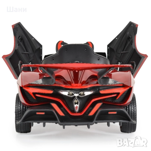 Акумулаторна кола Moni - Flash, червен металик , снимка 9 - Детски велосипеди, триколки и коли - 51610656