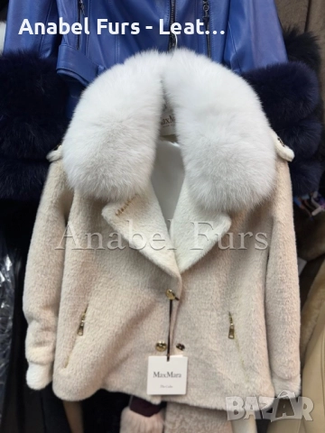 Дамски палта с естествен косъм, снимка 2 - Палта, манта - 52621323