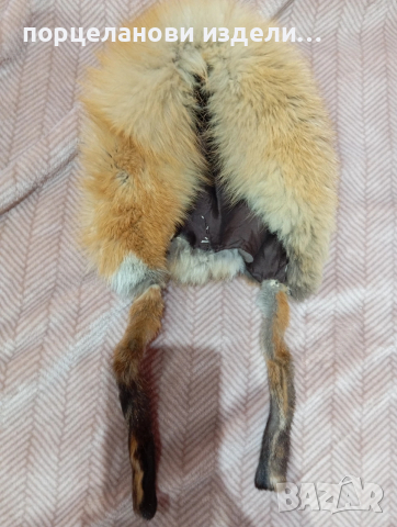 шапка от естествен косъм на лисица детски размер, снимка 10 - Шапки - 53927772