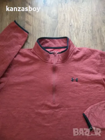 under armour half zip fleece - мъжко голямо горнище 3ХЛ , снимка 7 - Спортни дрехи, екипи - 48708284
