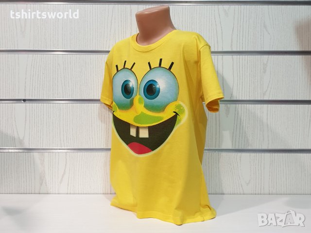 Нова детска тениска с дигитален печат Спондж боб, SpongeBob, снимка 9 - Детски тениски и потници - 31690982