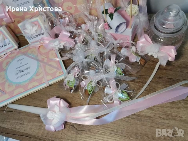 Комплект за кръщене, снимка 3 - Декорация - 52861327