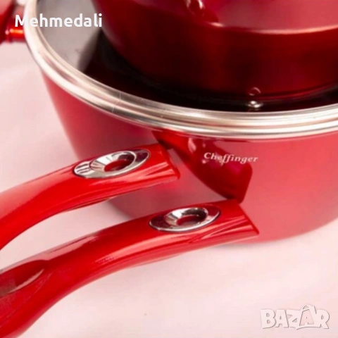 Комплект съдове за готвене Cheffinger – 10 части, снимка 13 - Съдове за готвене - 53168872