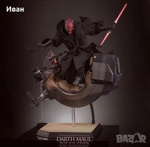 Hot Toys Star Wars: The Phantom Menace MMS748 Darth Maul with sith speeder , снимка 3 - Фигурки - 53388796