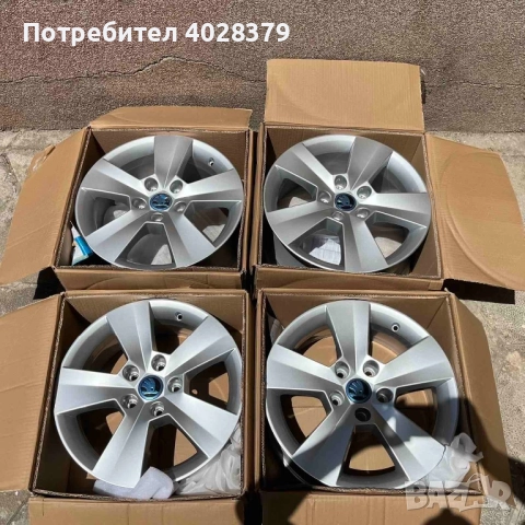 Нови оригинални джанти за Шкода Супърб 16 цола, снимка 3 - Гуми и джанти - 52795601