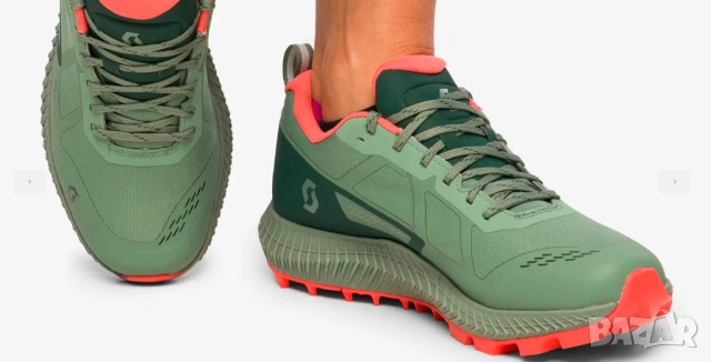 обувки/ маратонки за планинско бягане SCOTT Supertrac 3 GTX - frost green/coral , снимка 7 - Маратонки - 54357051