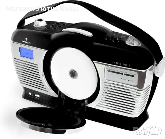 НОВО Немско Ретро Радио с ГАРАНЦИЯ AUNA RCD 10009117 Различни Цветове, снимка 8 - Радиокасетофони, транзистори - 47534448