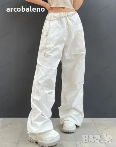 Дамски свободни ретро панталони с връзки, 4цвята , снимка 13 - Панталони - 50094757