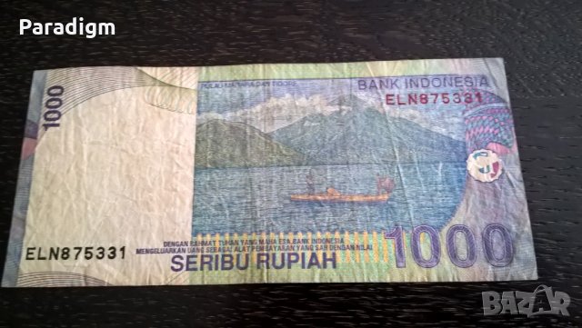 Банкнота - Индонезия - 1000 рупии | 2000г., снимка 2 - Нумизматика и бонистика - 29345716