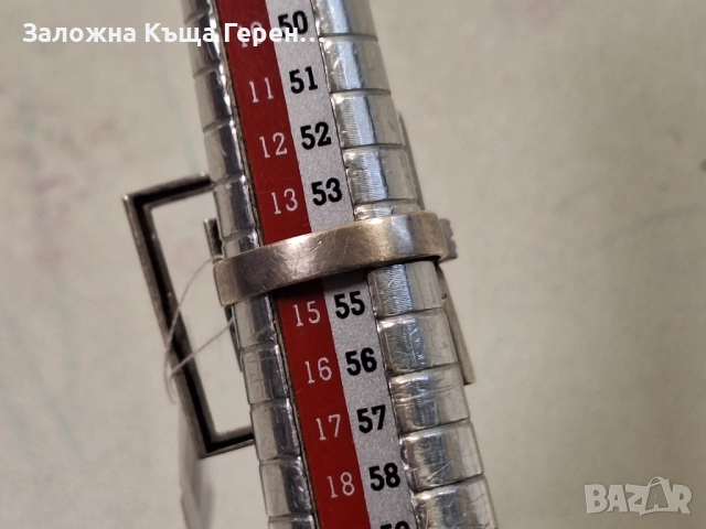 Сребърен пръстен 7,4гр, снимка 4 - Пръстени - 52909970