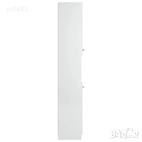 vidaXL Шкаф за баня, бял, 32x34x188,5 см, инженерно дърво, снимка 9 - Аксесоари за баня - 56147962