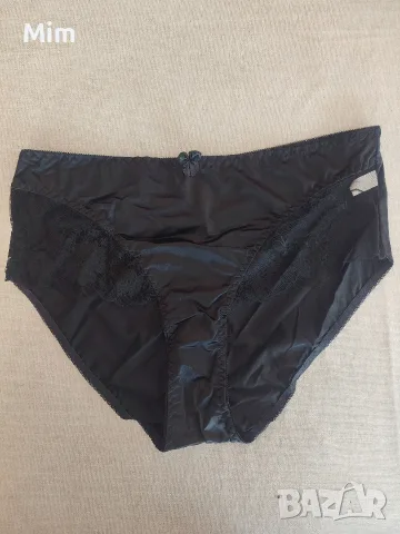 2XL Черна сатенена бикина, снимка 5 - Бельо - 55956928
