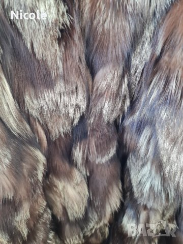 Палто от сребърна лисица , снимка 3 - Палта, манта - 42117975