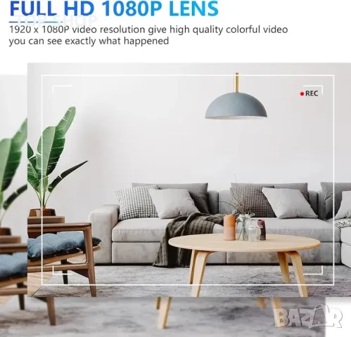 Скрита камера Wifi фоторамка 1080P HD шпионски камери за домашна сигурност, снимка 3 - IP камери - 48723992