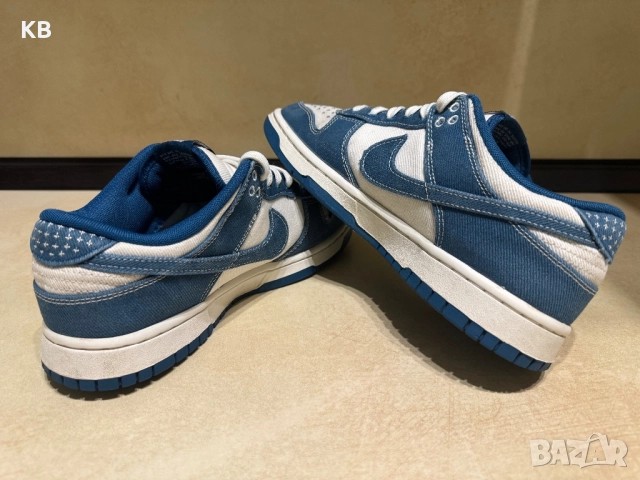 Nike DUNK LOW SE 'SASHIKO - INDUSTRIAL BLUE', снимка 5 - Маратонки - 52297969